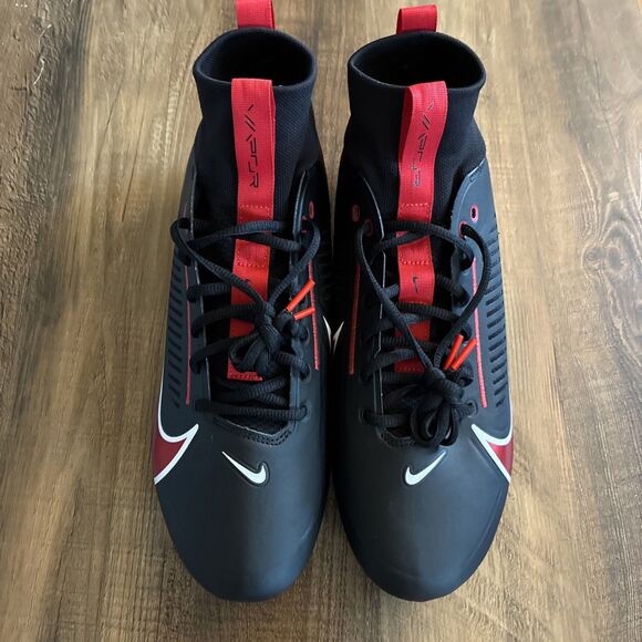 Nike Vapor Edge Pro 360 2 TB Black Red Men Size 13 Football Cleats FN7759-006 main image 6